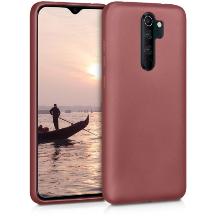 Xiaomi Redmi Note 8 Pro Kılıf İnce Soft Mat Renkli Esnek Silikon Kapak - Mürdüm