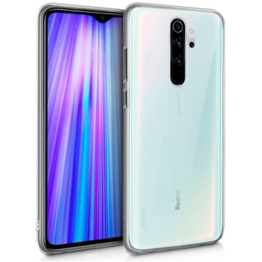 Xiaomi Redmi Note 8 Pro Kılıf Kamera Korumalı Esnek Silikon Kapak - Şeffaf