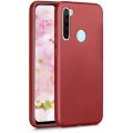 Xiaomi Redmi Note 8T Kılıf İnce Soft Mat Renkli Esnek Silikon Kapak - Kırmızı