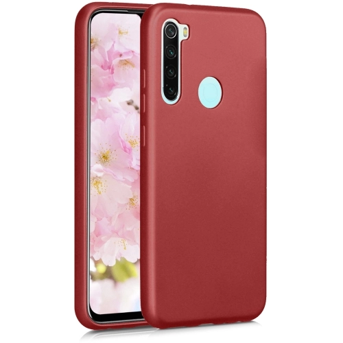 Xiaomi Redmi Note 8T Kılıf İnce Soft Mat Renkli Esnek Silikon Kapak - Kırmızı