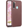 Xiaomi Redmi Note 8T Kılıf İnce Soft Mat Renkli Esnek Silikon Kapak - Mürdüm