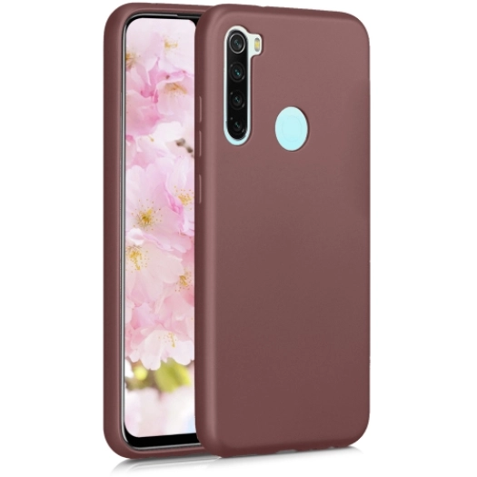 Xiaomi Redmi Note 8T Kılıf İnce Soft Mat Renkli Esnek Silikon Kapak - Mürdüm