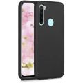 Xiaomi Redmi Note 8T Kılıf İnce Soft Mat Renkli Esnek Silikon Kapak - Siyah