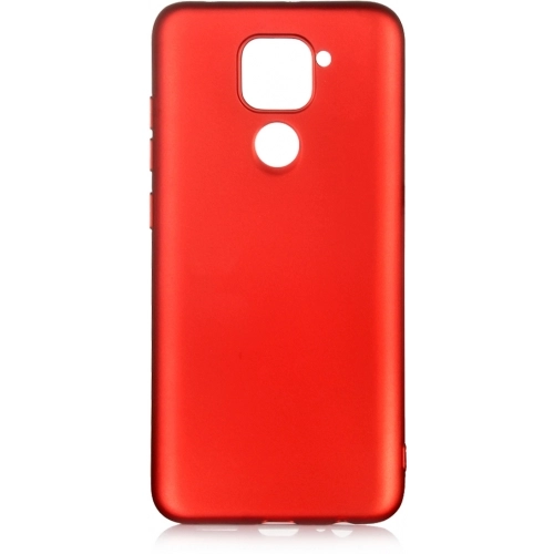 Xiaomi Redmi Note 9 Kılıf İnce Soft Mat Renkli Esnek Silikon Kapak - Kırmızı