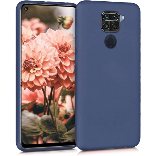 Xiaomi Redmi Note 9 Kılıf İnce Soft Mat Renkli Esnek Silikon Kapak - Lacivert