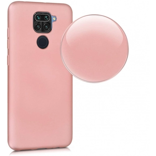 Xiaomi Redmi Note 9 Kılıf İnce Soft Mat Renkli Esnek Silikon Kapak - Mürdüm