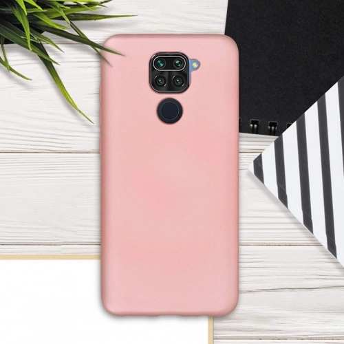 Xiaomi Redmi Note 9 Kılıf İnce Soft Mat Renkli Esnek Silikon Kapak - Mürdüm