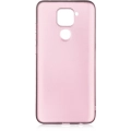 Xiaomi Redmi Note 9 Kılıf İnce Soft Mat Renkli Esnek Silikon Kapak - Rose Gold