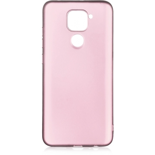 Xiaomi Redmi Note 9 Kılıf İnce Soft Mat Renkli Esnek Silikon Kapak - Rose Gold