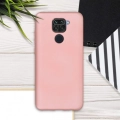 Xiaomi Redmi Note 9 Kılıf İnce Soft Mat Renkli Esnek Silikon Kapak - Siyah