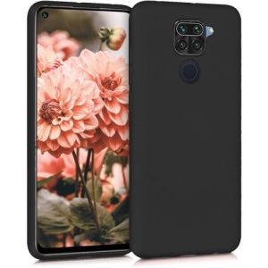 Xiaomi Redmi Note 9 Kılıf İnce Soft Mat Renkli Esnek Silikon Kapak - Siyah