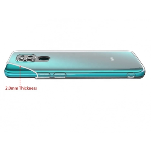 Xiaomi Redmi Note 9 Kılıf Kamera Korumalı Esnek Silikon Kapak - Şeffaf