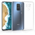 Xiaomi Redmi Note 9 Kılıf Kamera Korumalı Esnek Silikon Kapak - Şeffaf
