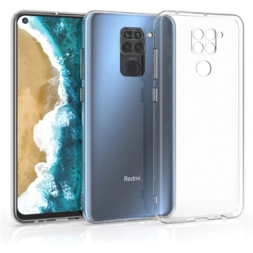 Xiaomi Redmi Note 9 Kılıf Kamera Korumalı Esnek Silikon Kapak - Şeffaf