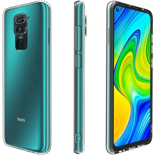 Xiaomi Redmi Note 9 Kılıf Kamera Korumalı Esnek Silikon Kapak - Şeffaf