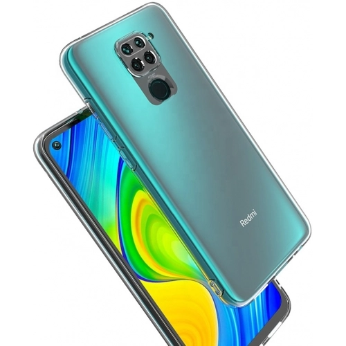 Xiaomi Redmi Note 9 Kılıf Kamera Korumalı Esnek Silikon Kapak - Şeffaf