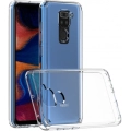 Xiaomi Redmi Note 9 Kılıf Korumalı Kenarları Silikon Arkası Sert Coss Kapak  - Şeffaf