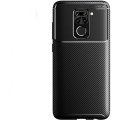 Xiaomi Redmi Note 9 Kılıf Silikon Parmak İzi Bırakmayan Karbon Soft Negro Kapak - Siyah