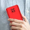 Xiaomi Redmi Note 9 Pro Kılıf 3 Parçalı 360 Tam Korumalı Rubber AYS Kapak - Kırmızı 