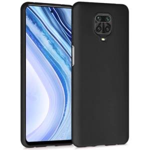 Xiaomi Redmi Note 9 Pro Kılıf İnce Soft Mat Renkli Esnek Silikon Kapak - Siyah