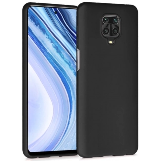 Xiaomi Redmi Note 9 Pro Kılıf İnce Soft Mat Renkli Esnek Silikon Kapak - Siyah