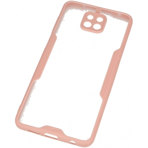 Xiaomi Redmi Note 9 Pro Kılıf Renkli Silikon Kamera Lens Korumalı Şeffaf Parfe Kapak - Pembe