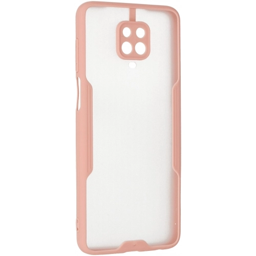 Xiaomi Redmi Note 9 Pro Kılıf Renkli Silikon Kamera Lens Korumalı Şeffaf Parfe Kapak - Pembe