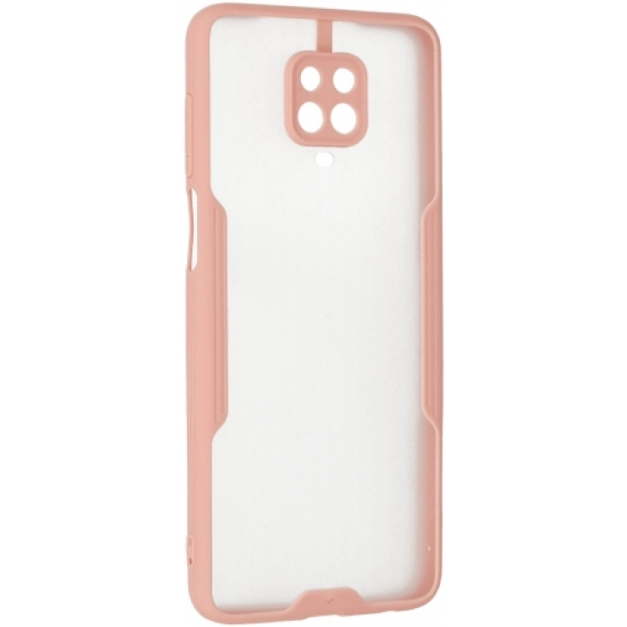 Xiaomi Redmi Note 9 Pro Kılıf Renkli Silikon Kamera Lens Korumalı Şeffaf Parfe Kapak - Pembe