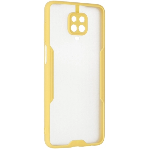 Xiaomi Redmi Note 9 Pro Kılıf Renkli Silikon Kamera Lens Korumalı Şeffaf Parfe Kapak - Sarı