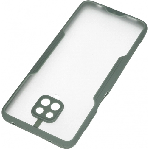 Xiaomi Redmi Note 9 Pro Kılıf Renkli Silikon Kamera Lens Korumalı Şeffaf Parfe Kapak - Yeşil