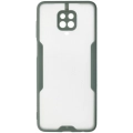 Xiaomi Redmi Note 9 Pro Kılıf Renkli Silikon Kamera Lens Korumalı Şeffaf Parfe Kapak - Yeşil