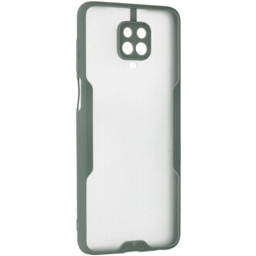 Xiaomi Redmi Note 9 Pro Kılıf Renkli Silikon Kamera Lens Korumalı Şeffaf Parfe Kapak - Yeşil