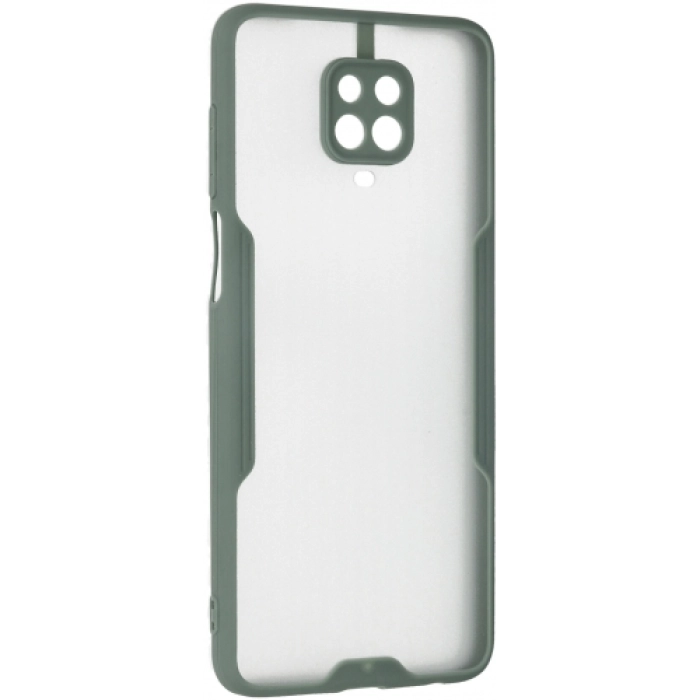 Xiaomi Redmi Note 9 Pro Kılıf Renkli Silikon Kamera Lens Korumalı Şeffaf Parfe Kapak - Yeşil