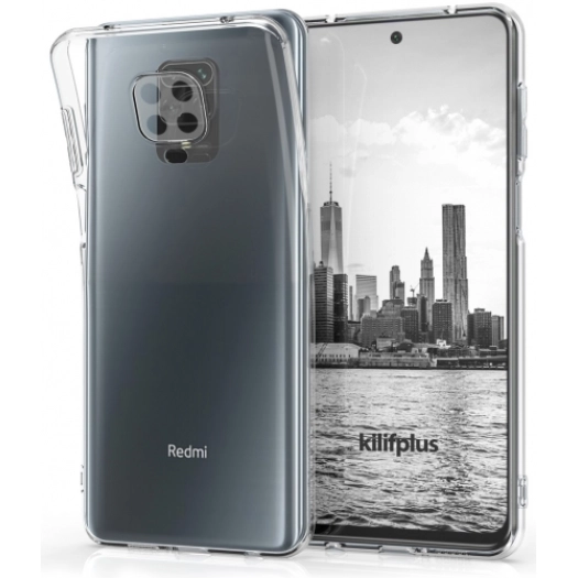 Xiaomi Redmi Note 9 Pro Kılıf Kamera Lens Korumalı İnce Esnek Süper Silikon 0.3mm - Şeffaf