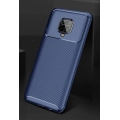 Xiaomi Redmi Note 9 Pro Kılıf Silikon Parmak İzi Bırakmayan Karbon Soft Negro Kapak - Lacivert