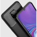 Xiaomi Redmi Note 9 Pro Kılıf Silikon Parmak İzi Bırakmayan Karbon Soft Negro Kapak - Siyah