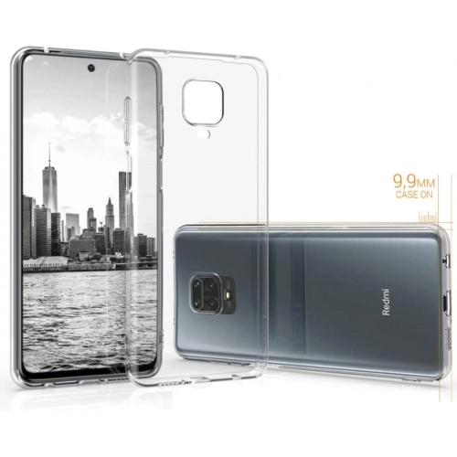 Xiaomi Redmi Note 9 Pro Kılıf Kamera Korumalı Esnek Silikon Kapak - Şeffaf