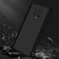 Xiaomi Redmi Note 9s Kılıf 3 Parçalı 360 Tam Korumalı Rubber AYS Kapak - Siyah
