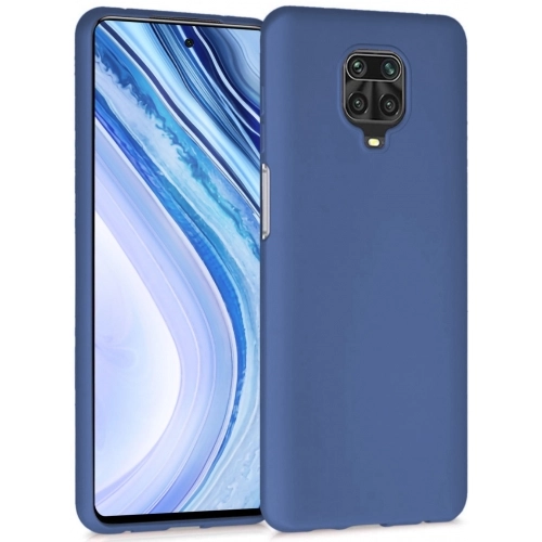 Xiaomi Redmi Note 9s Kılıf İnce Soft Mat Renkli Esnek Silikon Kapak - Lacivert