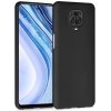 Xiaomi Redmi Note 9s Kılıf İnce Soft Mat Renkli Esnek Silikon Kapak - Siyah