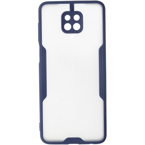 Xiaomi Redmi Note 9s Kılıf Renkli Silikon Kamera Lens Korumalı Şeffaf Parfe Kapak - Lacivert