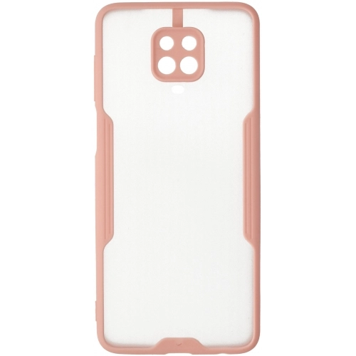 Xiaomi Redmi Note 9s Kılıf Renkli Silikon Kamera Lens Korumalı Şeffaf Parfe Kapak - Pembe