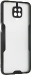 Xiaomi Redmi Note 9s Kılıf Kamera Lens Korumalı Arkası Şeffaf Silikon Kapak - Siyah