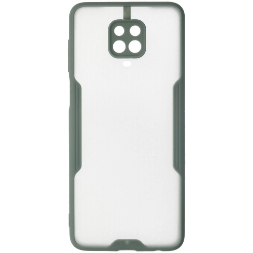 Xiaomi Redmi Note 9s Kılıf Renkli Silikon Kamera Lens Korumalı Şeffaf Parfe Kapak - Yeşil
