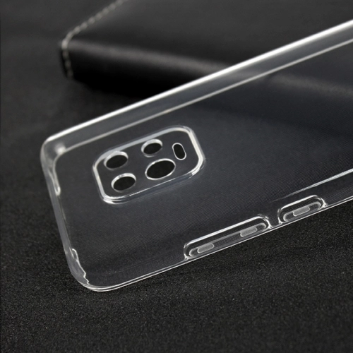 Xiaomi Redmi Note 9s Kılıf Kamera Lens Korumalı İnce Esnek Süper Silikon 0.3mm - Şeffaf