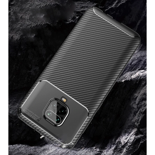 Xiaomi Redmi Note 9s Kılıf Silikon Parmak İzi Bırakmayan Karbon Soft Negro Kapak - Lacivert