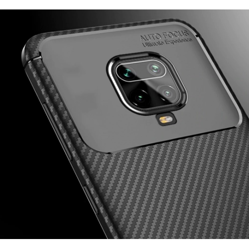 Xiaomi Redmi Note 9s Kılıf Silikon Parmak İzi Bırakmayan Karbon Soft Negro Kapak - Lacivert