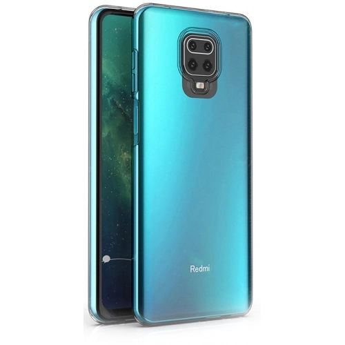 Xiaomi Redmi Note 9s Kılıf Kamera Korumalı Esnek Silikon Kapak - Şeffaf