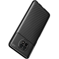Xiaomi Redmi Note 9T Kılıf Silikon Parmak İzi Bırakmayan Karbon Soft Negro Kapak - Siyah