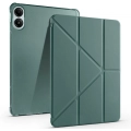 Xiaomi Redmi Pad Pro Tablet Kılıfı Standlı Tri Folding Kalemlikli Silikon Smart Cover - Koyu Yeşil